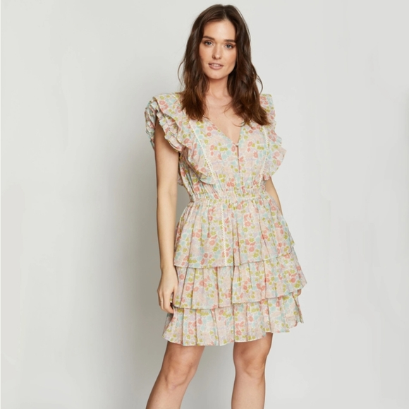 Love the Label Love Sam Anthropologie Ines Ruffled - Picture 2 of 7